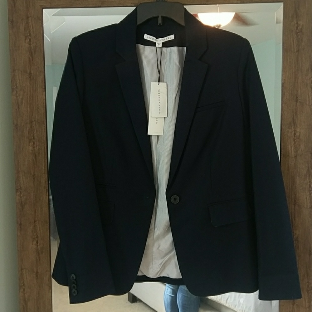 NWT Veronica Beard Dickey jacket Navy, sz 6